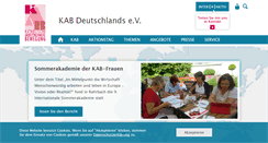 Desktop Screenshot of kab.de